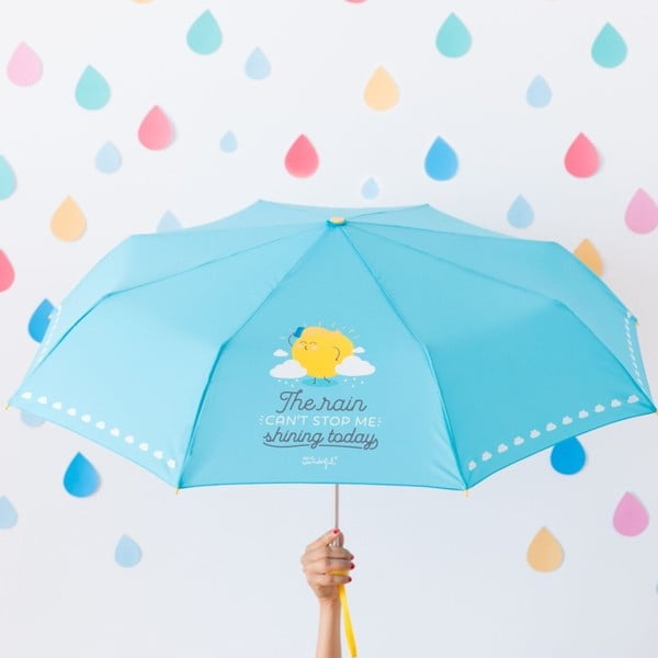 Modrý dáždnik Mr. Wonderful The rain can't stop me shining