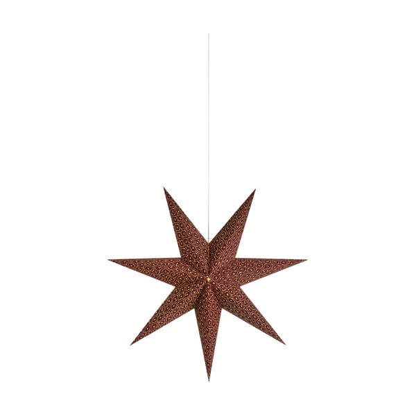 Vínovočervená závesná svetelná dekorácia s vianočným motívom ø 45 cm Baroque – Markslöjd