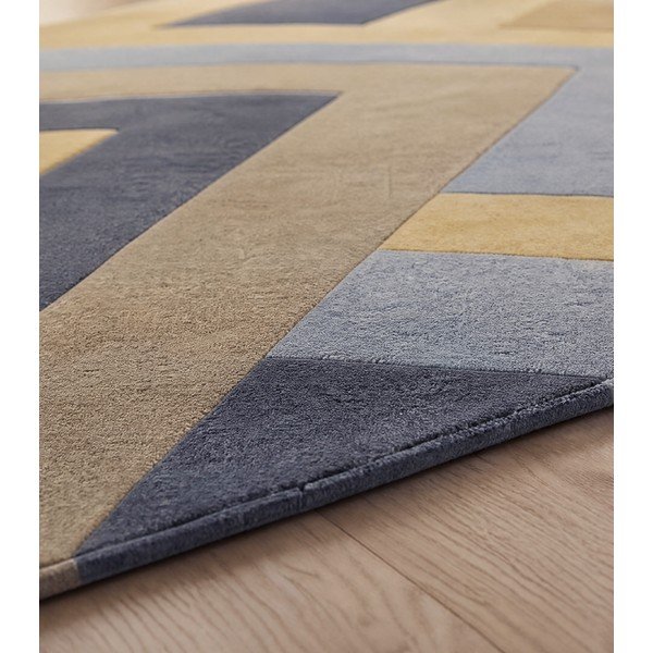 Sivo-žltý koberec Asiatic Carpets Big Zig, 160 x 230 cm-image-3