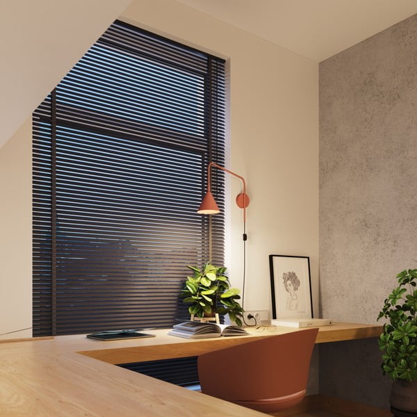 Nástenné svietidlo do zásuvky v terakotovej farbe Zylo – Sollux-image-2