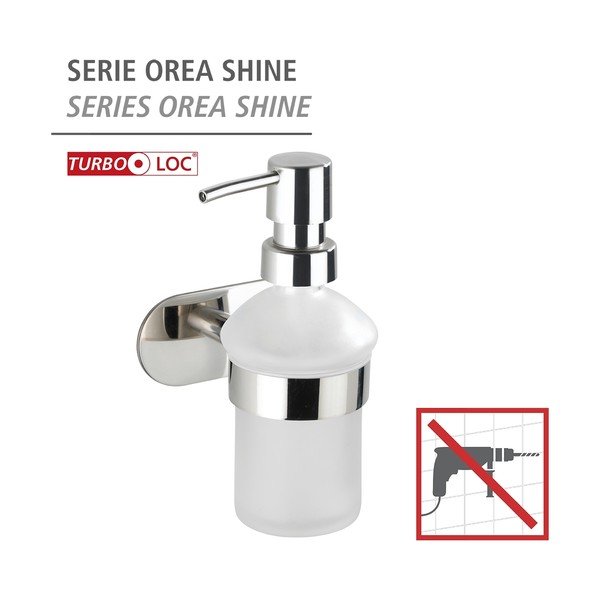 Samodržiaci dávkovač mydla v striebornej farbe Wenko Orea-image-3