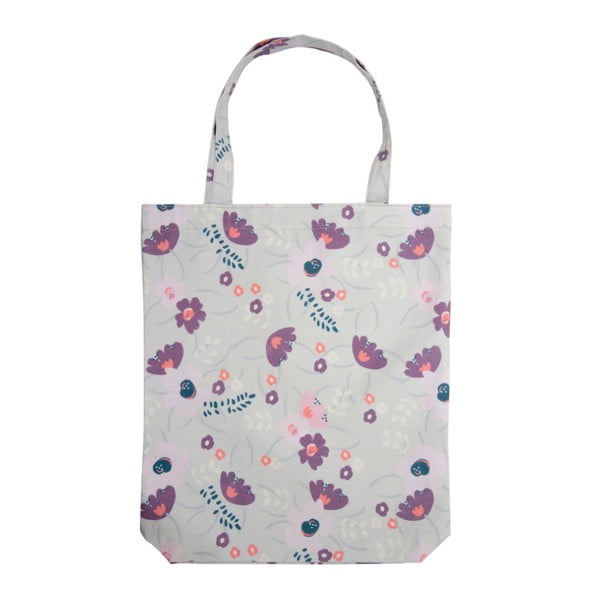 Svetlofialová nákupná taška Busy B Floral Shopper