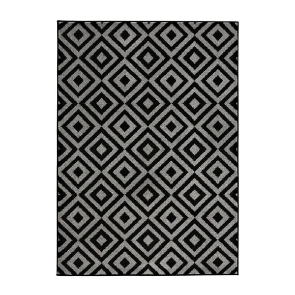 Sivo-biely koberec Think Rugs Matrix, 80 × 150 cm