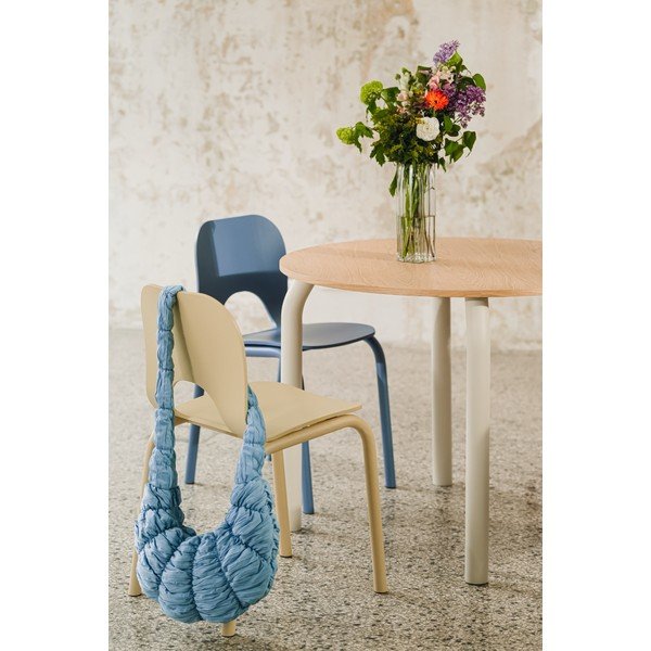 Okrúhly jedálenský stôl s doskou v dubovom dekore ø 100 cm Meko – noo.ma-image-2