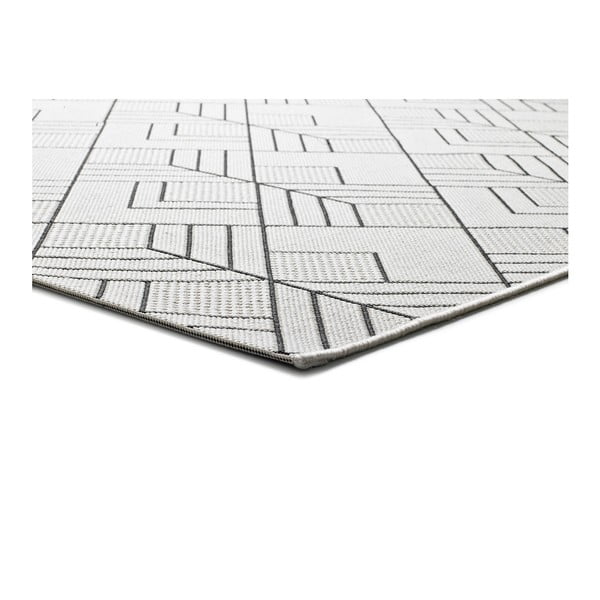 Bielo-béžový vonkajší koberec Universal Silvana Caretto, 80 x 150 cm-image-1