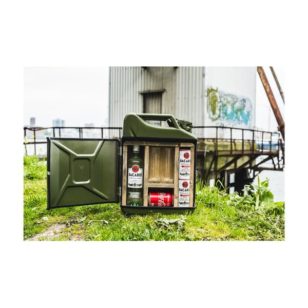 Set zeleného baru v tvare nádrže a 2 pohárov Designed By Man-image-4