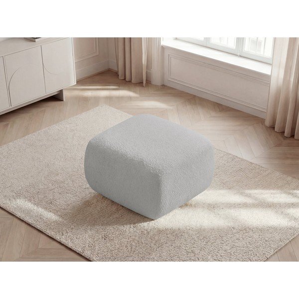 Svetlosivá podnožka z textílie buklé Montaigne – Bobochic Paris-image-4