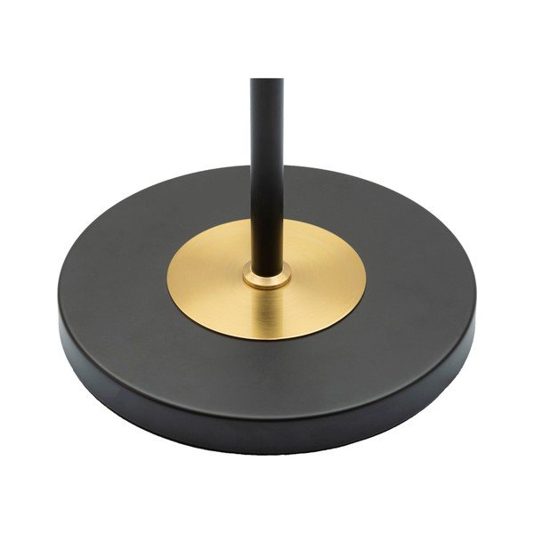 Čierna/v zlatej farbe stojacia lampa s textilným tienidlom (výška  153 cm) Levels – Mauro Ferretti-image-2