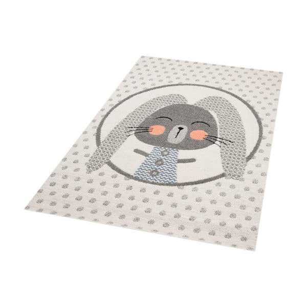 Béžový detský koberec so sivými detailmi Zala Living Rabbit, 120 × 170 cm-image-2