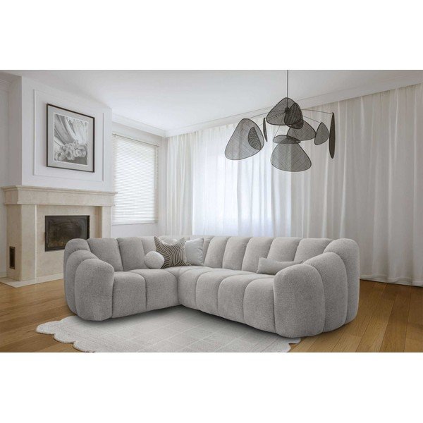 Svetlosivá rohová pohovka (ľavý roh/do L) Shell – Miuform-image-4