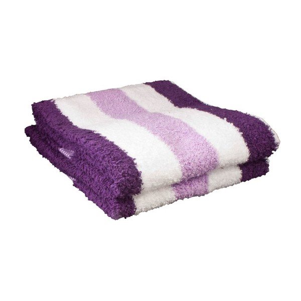 Osuška New York Strips White/Pink/Violet, 70x140 cm-image-1