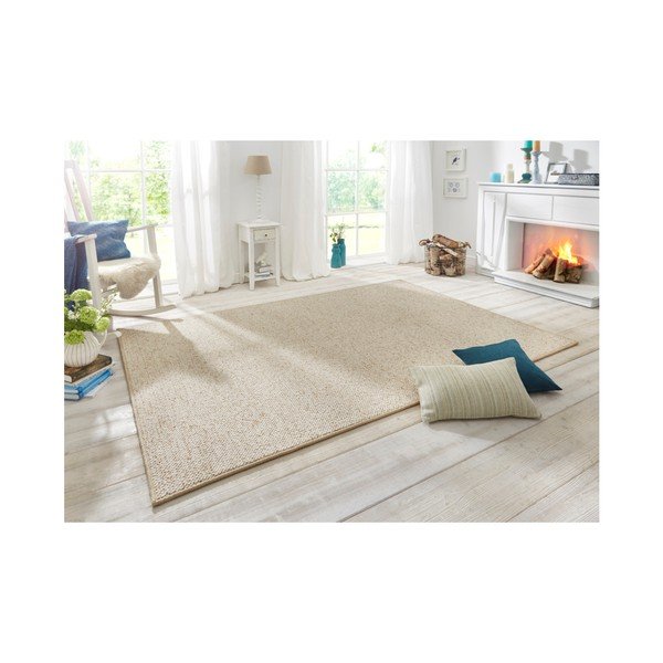 Krémový koberec BT Carpet Wolly, 60 × 90 cm-image-1