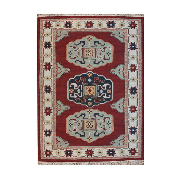 Vlnený koberec Kosak Red, 160x230 cm