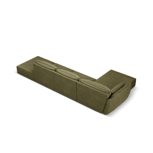Zelená rohová pohovka (ľavý roh) Vanda - Mazzini Sofas-image-3
