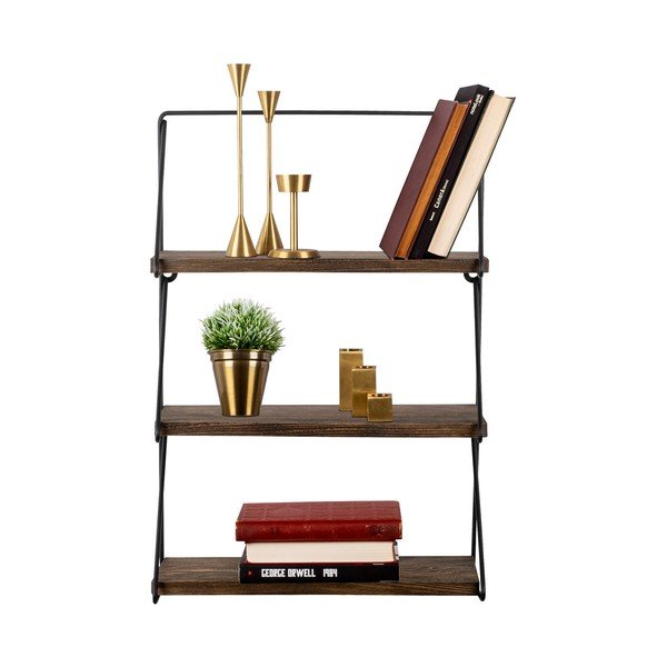 Poschodová polica zo smrekového dreva v prírodnej farbe 40 cm Violaceae – Kalune Design-image-2