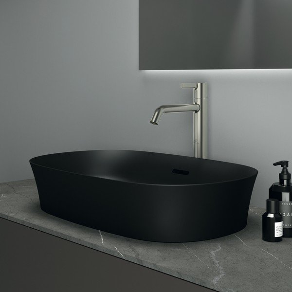 Matne čierne keramické umývadlo 60x38 cm Ipalyss – Ideal Standard-image-1