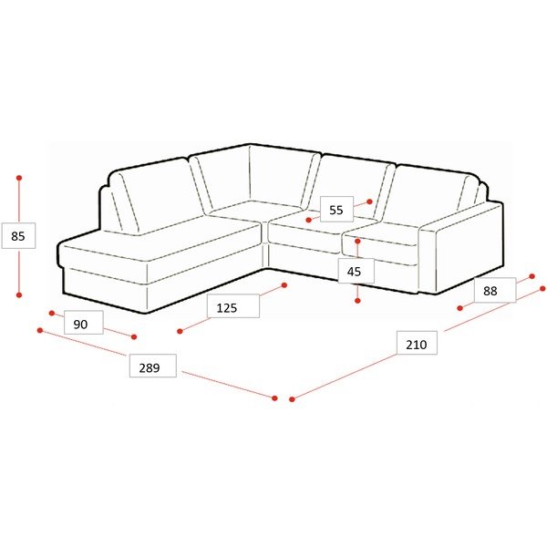 Béžová rohová pohovka (ľavý roh) Copenhagen – Scandic-image-4