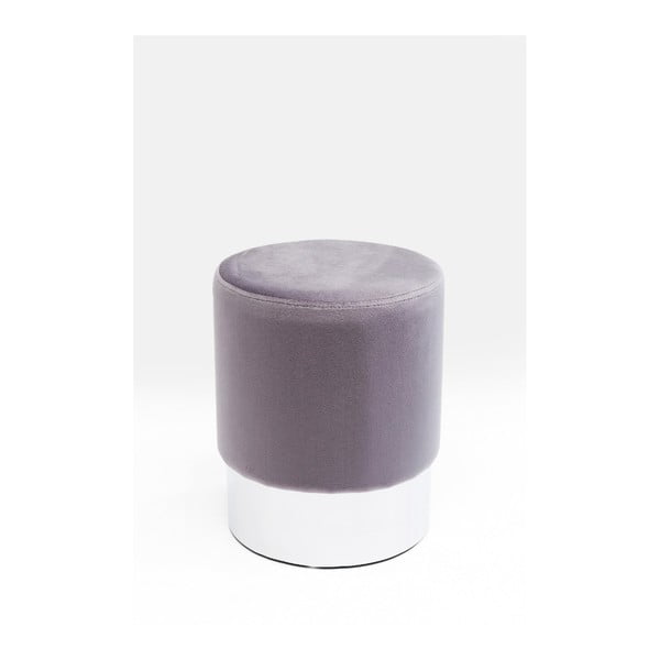 Stolička v striebornej farbe Kare Design Cherry, ∅ 35 cm