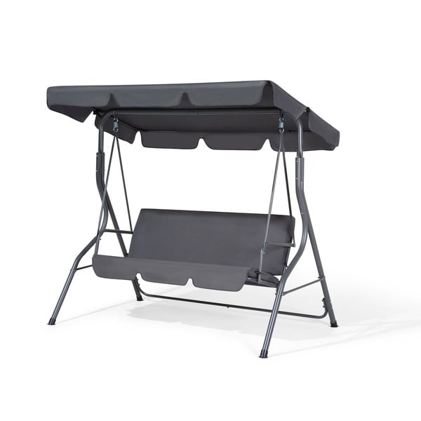 Sivá záhradná trojmiestna hojdačka Monobeli Line