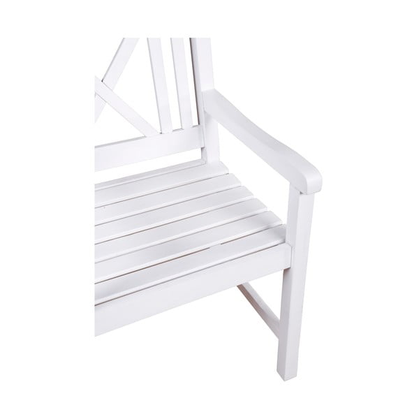 Biele drevené záhradné kreslo Malmö – Garden Pleasure-image-1