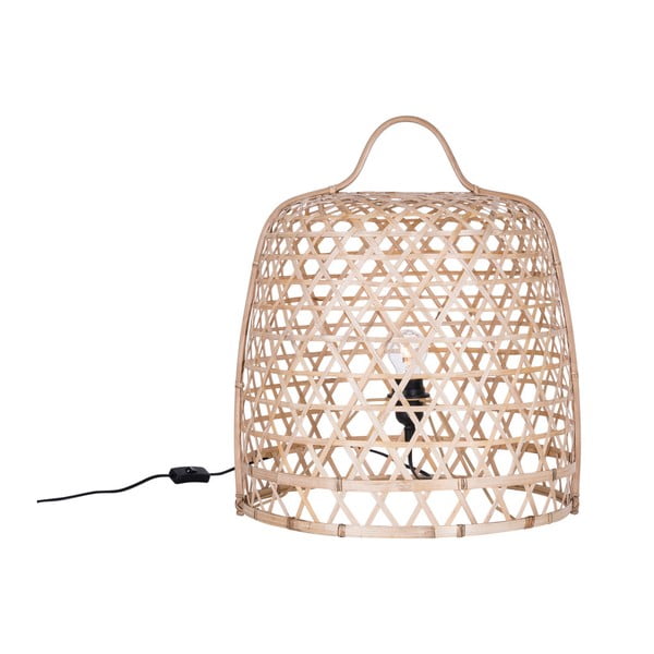 Svetlá stojacia bambusová lampa Canett Octavio, ⌀ 45 cm
