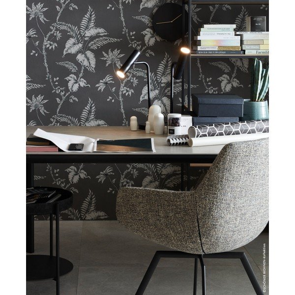 Čierna LED stmievateľná stolová lampa (výška 48 cm) Stina – Fischer & Honsel-image-1