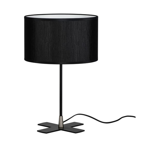 Čierna stolová lampa Bulb Attack Doce, ⌀ 25 cm