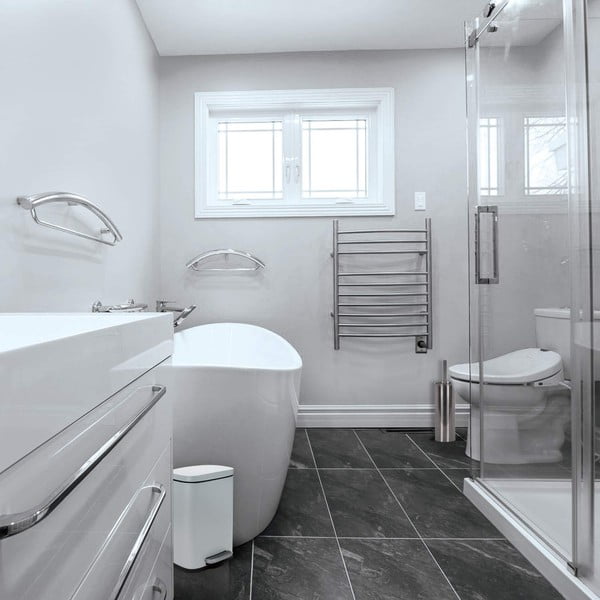 Matne biely nášľapný oceľový odpadkový kôš 5 l Akira – Spirella-image-3