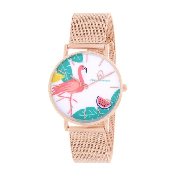 Dámske hodinky s remienkom vo svetloružovej farbe Olivia Westwood Hula