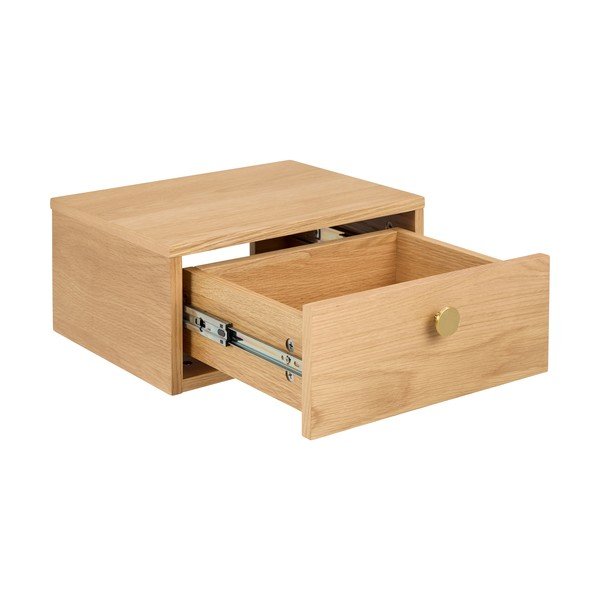 Nočný stolík v dekore duba v svetloprírodnej farbe Monfort – Actona-image-3