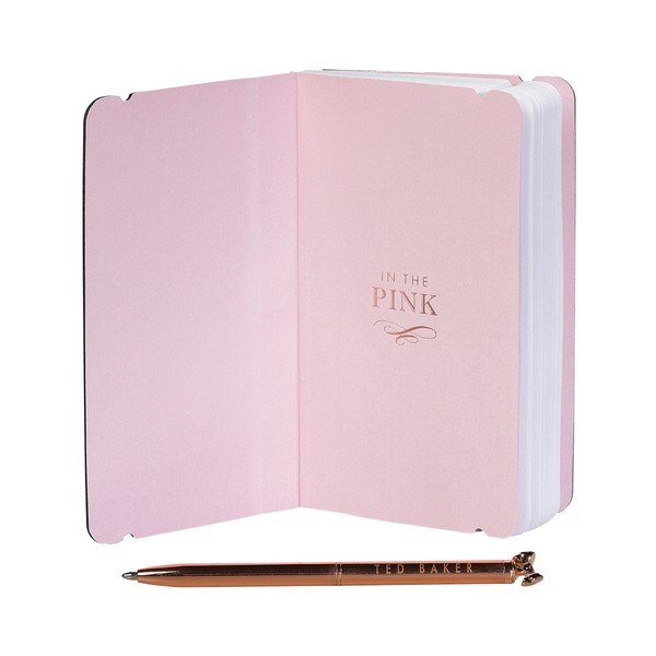 Ružový zápisník s perom Ted Baker Bow-image-1