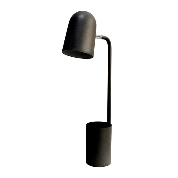 Čierna stolová lampa s držiakom na kvetináč Opjet Paris Pot