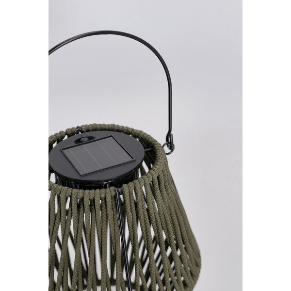 Khaki LED lampáš so solárnym panelom (výška  17 cm) Juny – Yes Everyday-image-2