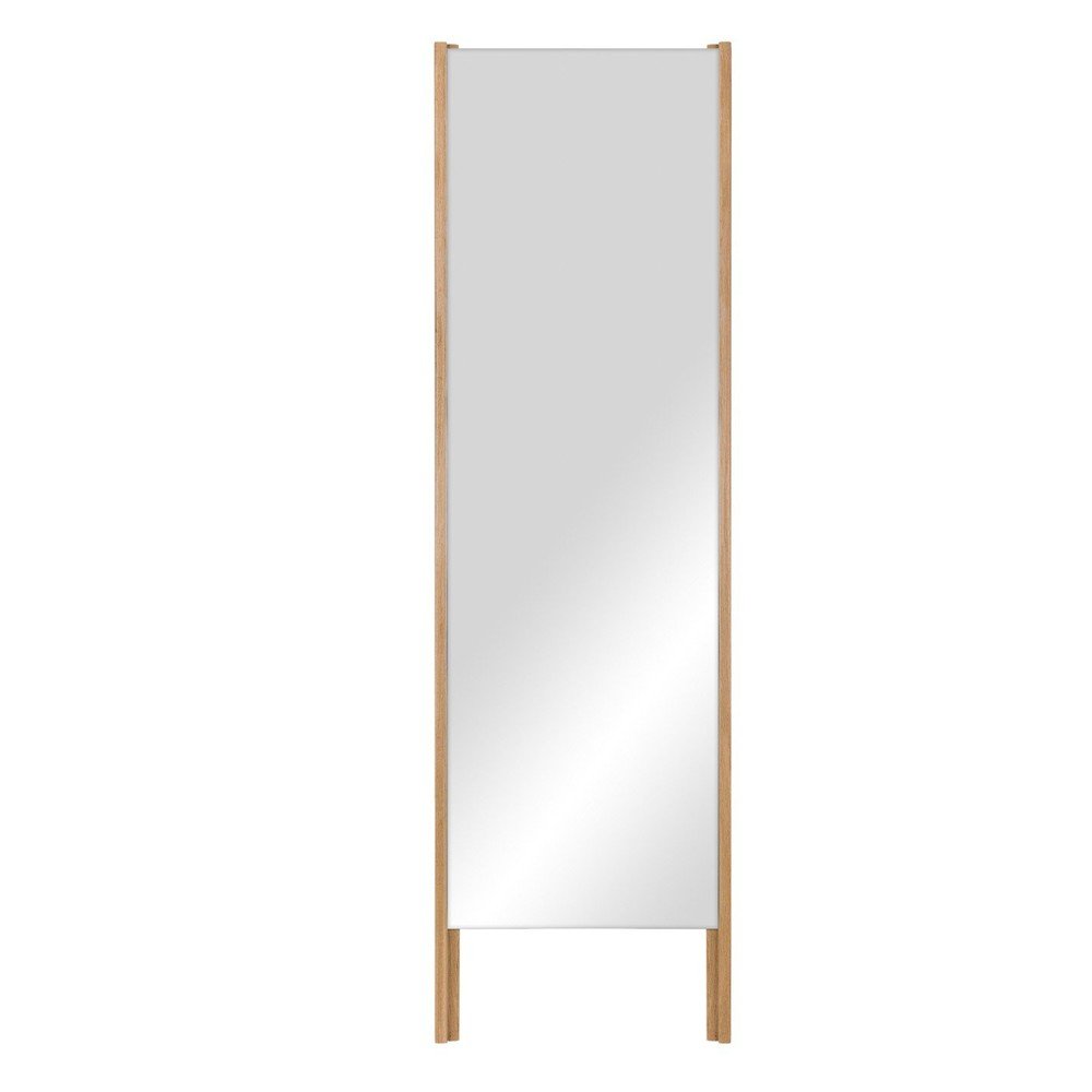 E-shop Stojacie zrkadlo s dreveným rámom 49x166 cm Lun – noo.ma