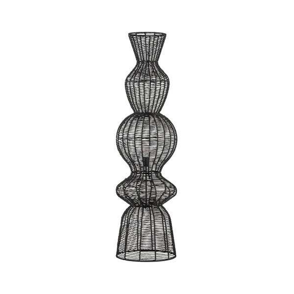Matne čierna povrazová stojacia lampa (výška  136 cm) Breena – Nova Luce