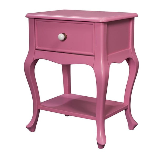 Odkladací stolík Purl Pink, 44x33x60 cm