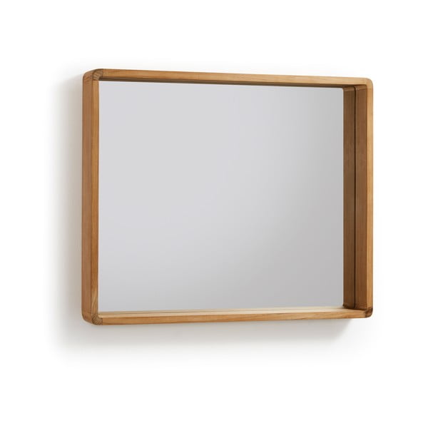 Zrkadlo z teakového dreva Kave Home Sunday, 80 x 65 cm-image-2