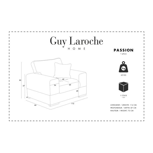 Tmavozelené kreslo Guy Laroche Passion-image-1