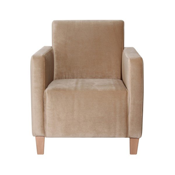Béžové kreslo Max Winzer Milla Velvet-image-1