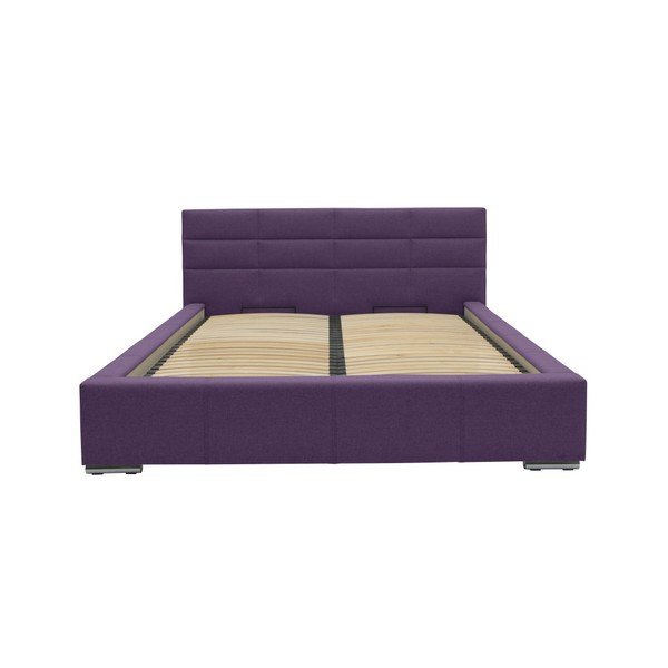 Fialová dvojlôžková posteľ Mazzini Beds Reve, 160 × 200 cm-image-3