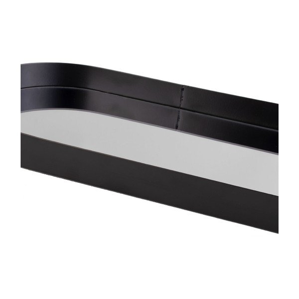 Čierny podnos so zrkadlom PT LIVING Oval, šírka 18 cm-image-3