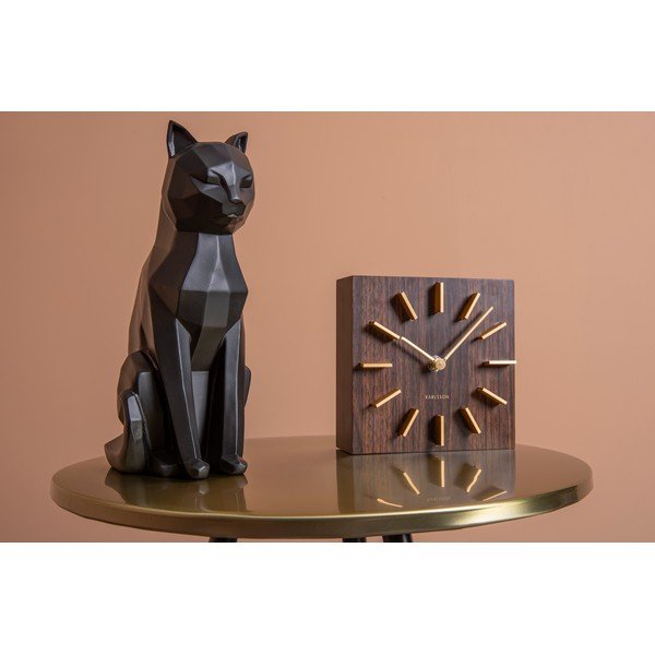 Matne čierna soška PT LIVING Origami Cat, výška 29,5 cm-image-1