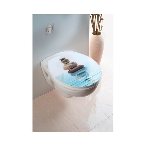 WC sedadlo s jednoduchým zatváraním Wenko Meditation, 45 × 38,8 cm-image-1