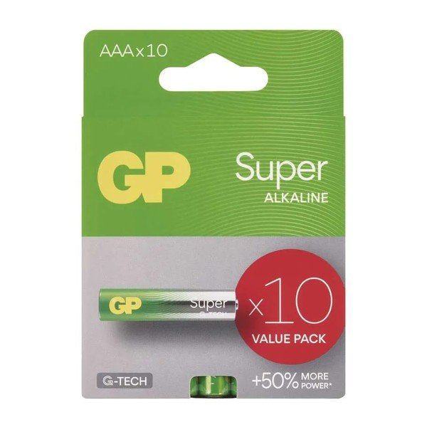 Súprava 10 alkalických baterií EMOS GP Super AAA-image-1