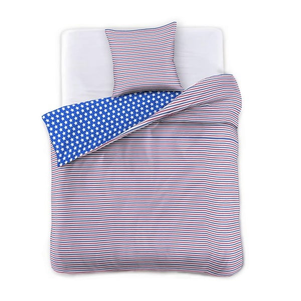 Obojstranné posteľné obliečky z mikrovlákna DecoKing Marine, 155 x 220 cm