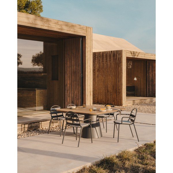 Záhradný jedálenský stôl 148x148 cm Tudons – Kave Home-image-1