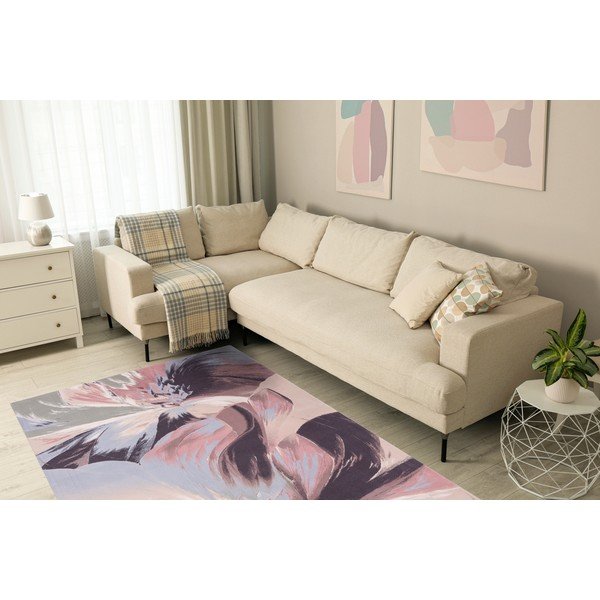 Ružový vlnený koberec 200x300 cm Anyl – Agnella-image-2