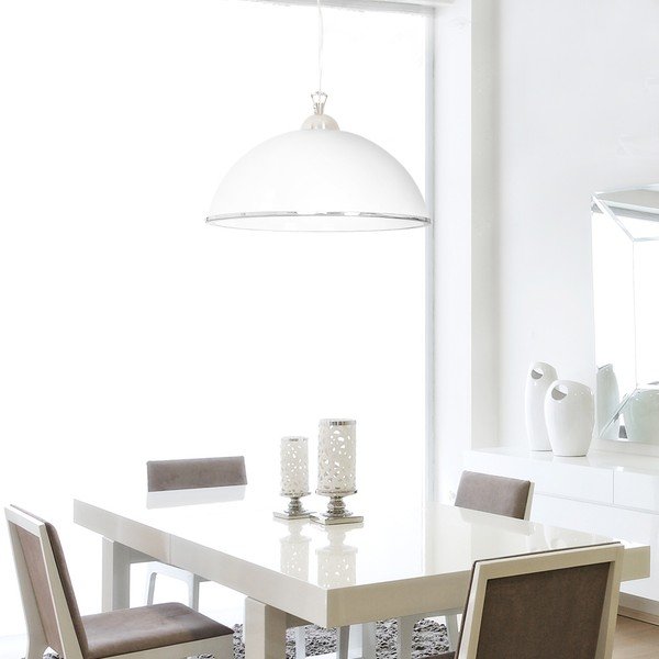 Biele stropné svietidlo Evergreen Lights Single Suspension Puro-image-2