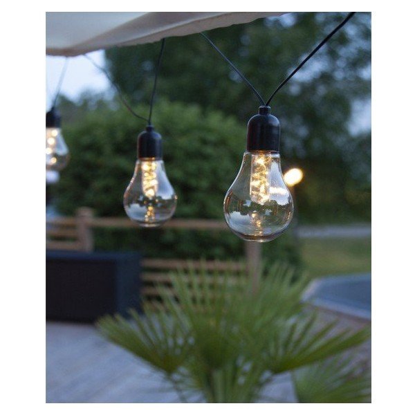 Vonkajšia svetelná LED reťaz s motívom žiaroviek Star Trading Glow, dĺžka 4,05 m-image-1