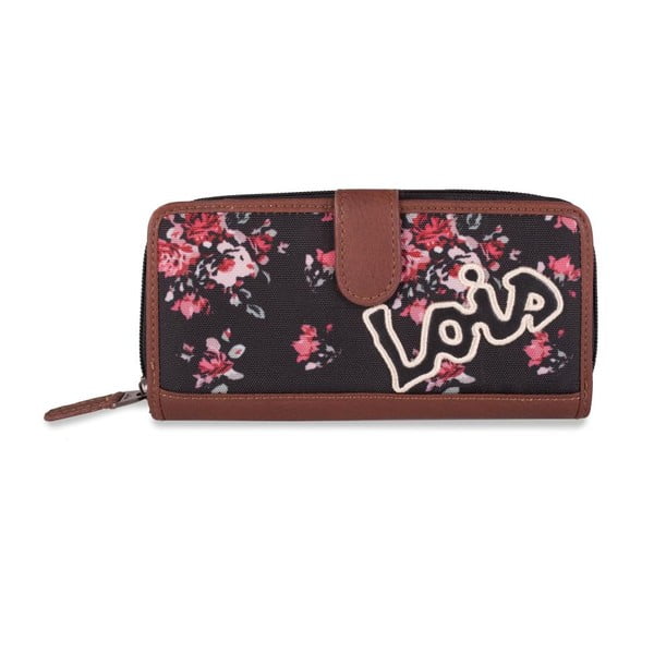 Peňaženka Lois Roses, 18x9 cm